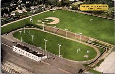 Linen Postcard The William A. Ely Stadium in Elyria, Ohio picture
