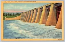 Kentucky KY - Spillway Gates, Bonneville Dam, Columbia River - Vintage Postcard picture