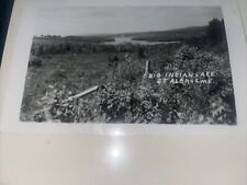 Big Indian Lake St. Albans Maine Panorama View  Postcard . Mailed 1963 picture