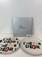 Rare Vtg Christian Dior by John Galliano J'adore Logo Plate Set of 2 picture