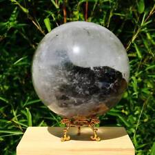 7.6lb Natural Green Ghost Chlorite Sphere Crystal Ball Healing Decoration Gift picture