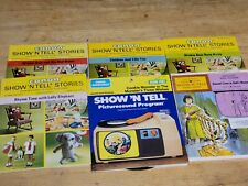 Vintage GE SHOW N TELL Phono Viewer CANON & Sesam Program Lot 6 Records & Slides picture