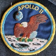 APOLLO 11 STYLISH VINTAGE ORIGINAL NASA CLOTH EMBROIDERED SPACE SEW-ON PATCH  picture