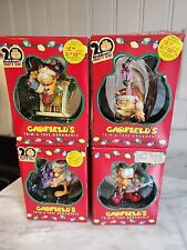 Lot Of 4 Garfield Trim A Tree Ornaments Vintage 1996 picture