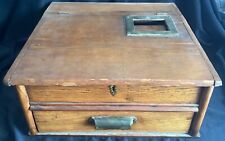 Antique Country General Store Oak Wood Cash Register Till w/ Drawer NCR or ? picture