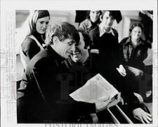 1972 Press Photo Rev. Daniel Berrigan with his friend, John Grady in Danbury, CT picture