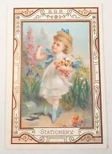 1880s B.B.B. Stationery Chester Pennsylvania Precious Gems Victorian Trade Card picture