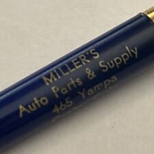 VTG c1950s Ballpoint Pen Miller's Auto Parts & Supply Craig Colorado picture