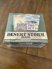 New Desert Storm Pro Set 1991 Factory Sealed Box 36 Packs 10 Cards Saddam RC picture