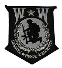 LARGE WW WOUNDED WARRIOR PATCH HEROISM HONOR SACRIFICE WIA DISABLED VETERAN picture