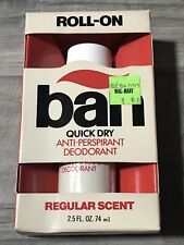 Vintage BAN Roll-On Anti-Perspirant Deodorant Regular Scent NOS Prop W8 picture