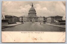 Postcard Front View of United States Capitol Building Washington DC picture