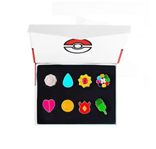Complete Gym Badges Set - Kanto to Kalos League Pins Collection picture