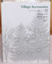 DEPT 56 STRING OF 16 WHITE LIGHT 6001697 VILLAGE ACCESSORIES CHRISTMAS picture
