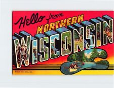 Postcard Hello from Northern Wisconsin USA picture