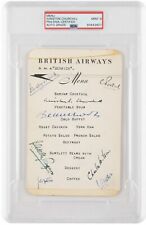 Winston Churchill Signed Flight Document WWII Cabinet US Visit PSA/DNA 9 Encased picture