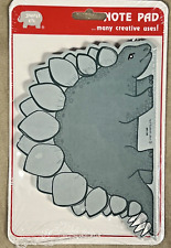Vintage 1987 Stegosaurus Notepad SE-148 Shapes Etc. Sealed Fast Shipping picture