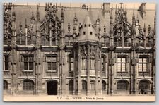 Vintage Rouen Palace of Justice exterior Postcard France picture