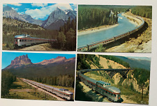Lot (4) ca 1960s RR Postcards Canada CP Canadian Pacific Dome Streamliner Train picture