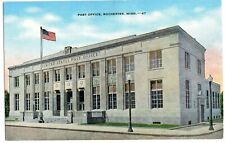 VTG 1930s US Post Office Building Rochester Minnesota MN Linen Postcard picture