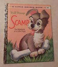 Vintage Walt Disney's Scamp Little Golden Book Lady and the Tramp 1957 VG picture