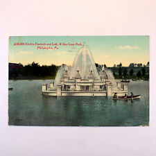 Postcard Pennsylvania Philadelpia PA Willow Grove Park Electric Fountain 1914 picture