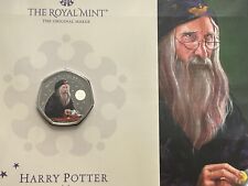 Royal Mint Harry Potter Coin series - Color Dumbledore 50p BU Coin #3 of 4 picture