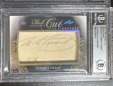 2017 Leaf Pearl Cut Signature Ulysses S. Grant President Autograph Auto 1/1 BGS picture