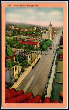 Postcard Hollywood Boulevard Posted 1948 Hollywood CA C58 picture
