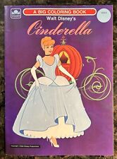 Vintage 1981 Cinderella Golden Coloring Book Walt Disney Uncolored RARE picture