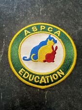 ASPCA Animal Cruelty Prevention Education Patch Iron On Rare 4” Vtg 80s Humane picture