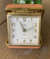 Vintage Florn Travel Alarm Clock Glow In The Dark Dial - Made In West Germany picture