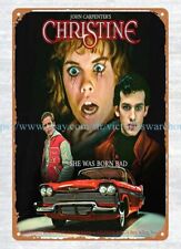 1983 John Carpenter's Christine horror movie poster metal tin sign pub studio picture