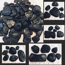 River Rounded Coal .5lb (8+ oz) Anthracite Carbon Mineral Rock Raw Deep Mine 02 picture
