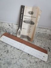 Sterling Acumath Slide Rule with Case and Original Instructions USA picture