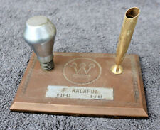 Westinghouse Vintage Desk Top Pen SET Bulb HEAVY Brass Commemorative Kalafut  ZT picture