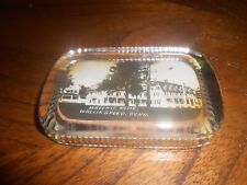 Vintage Masonic glass paperweight of Wallingford Conn. Masonic Home picture