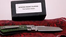 Pena Knives Cranes Cutlery Special Edition Apache Fat Carbon Green M390 Steel picture