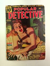 Popular Detective Pulp Dec 1944 Vol. 28 #1 GD picture