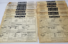 AEA Tune Up System Cards Ford 1940s-1950s Illustrations Parts Set of 18 picture