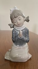 NAO Lladro Girl Praying Rare Retired Porcelain Figurine MINT picture