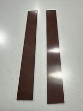 2 Pcs Brown Linen Micarta 1/8” X 1-1/4” X 10” Knife Handle Material Blank Scales picture