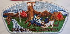 BSA RIP VAN WINKLE OA HALF MOON 28 2023 JAMBOREE PATCH CSP IRVING WHITE 130 MADE picture