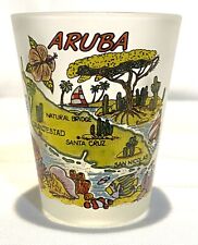 Aruba Souvenir Shot Glass  2.5” With Icons picture