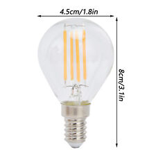 6X E12 LED Globe Bulbs 4W G45 Vintage Filament Lamp Clear Glass Bulb Warm Lig AC picture