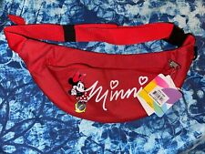Disney Minnie Mouse Kickin' It Red Adjustable Adult Fanny Pack NWT picture