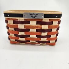 Longaberger 2018 Patio Shops Tour Dresden Basket Pink Burgundy VERY LIMITED RARE picture