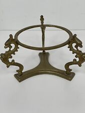 Vintage Display Stand Pot Bowl Holder Dragon Chinoiserie Brass MCM Many Uses picture