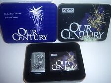 ZIPPO 1999 OUR CENTURY LAST ZIPPO COLLECTIBLE OF THE 20TH CENTURY NEW IN TIN picture
