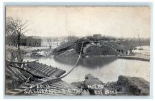 1913 Sullivan Avenue B-O Tracks Myers Col. Flood Ohio OH Postcard picture